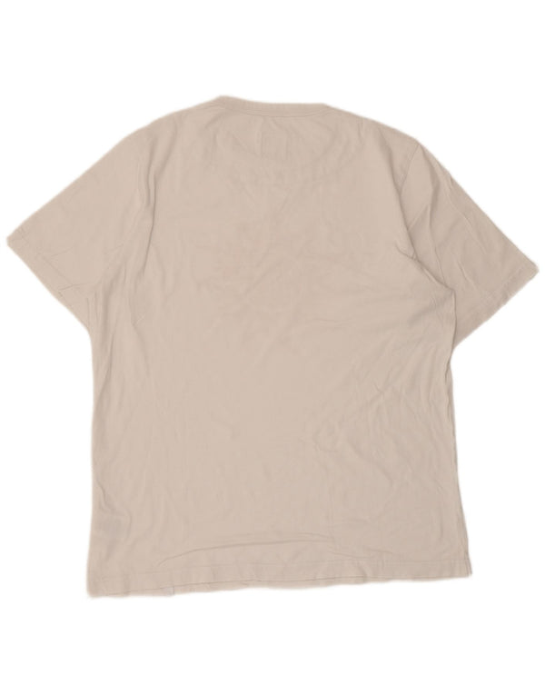 T-shirt grafica da uomo Pretty Green Top grande in cotone bianco