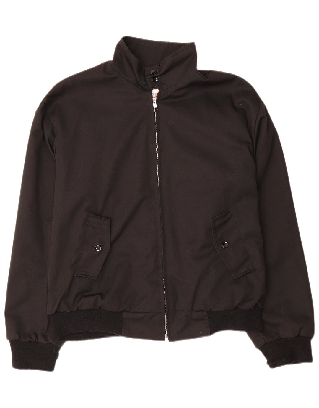 Giubbotto bomber da uomo vintage UK 38 poliestere nero medio