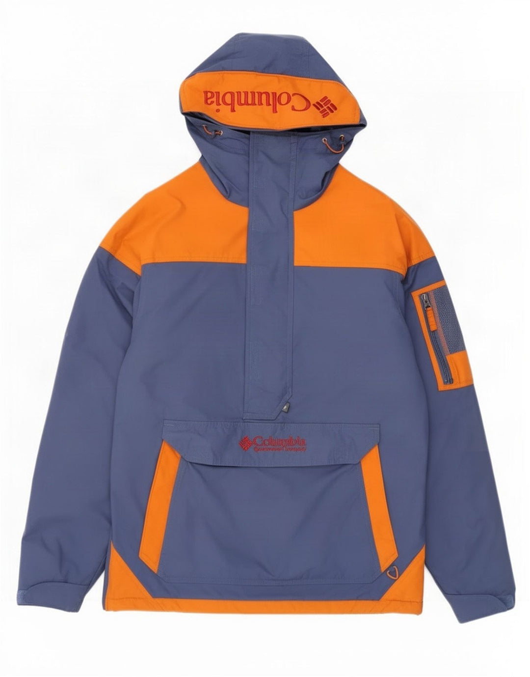 Giacca anorak grafica da uomo Columbia UK 36 Small Blu Navy Colourblock