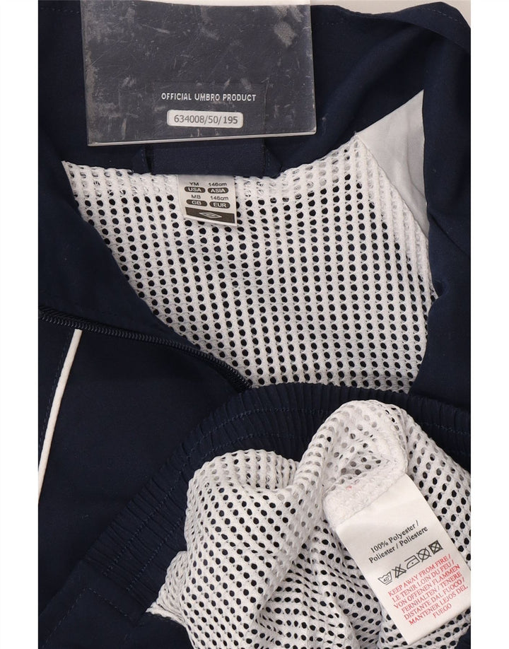 Giacca da ginnastica grafica per ragazzi UMBRO 10-11 anni media blu navy