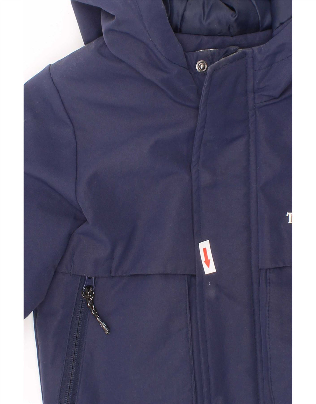 Giacca imbottita con cappuccio Timberland per ragazzi 4-5 anni in poliestere blu navy