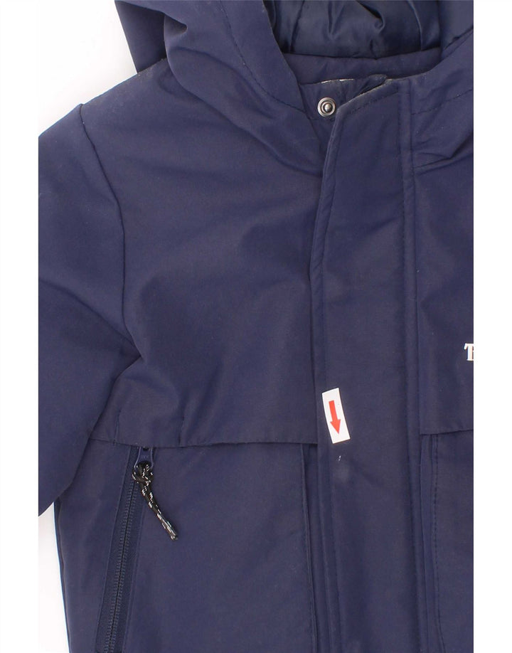 Giacca imbottita con cappuccio Timberland per ragazzi 4-5 anni in poliestere blu navy