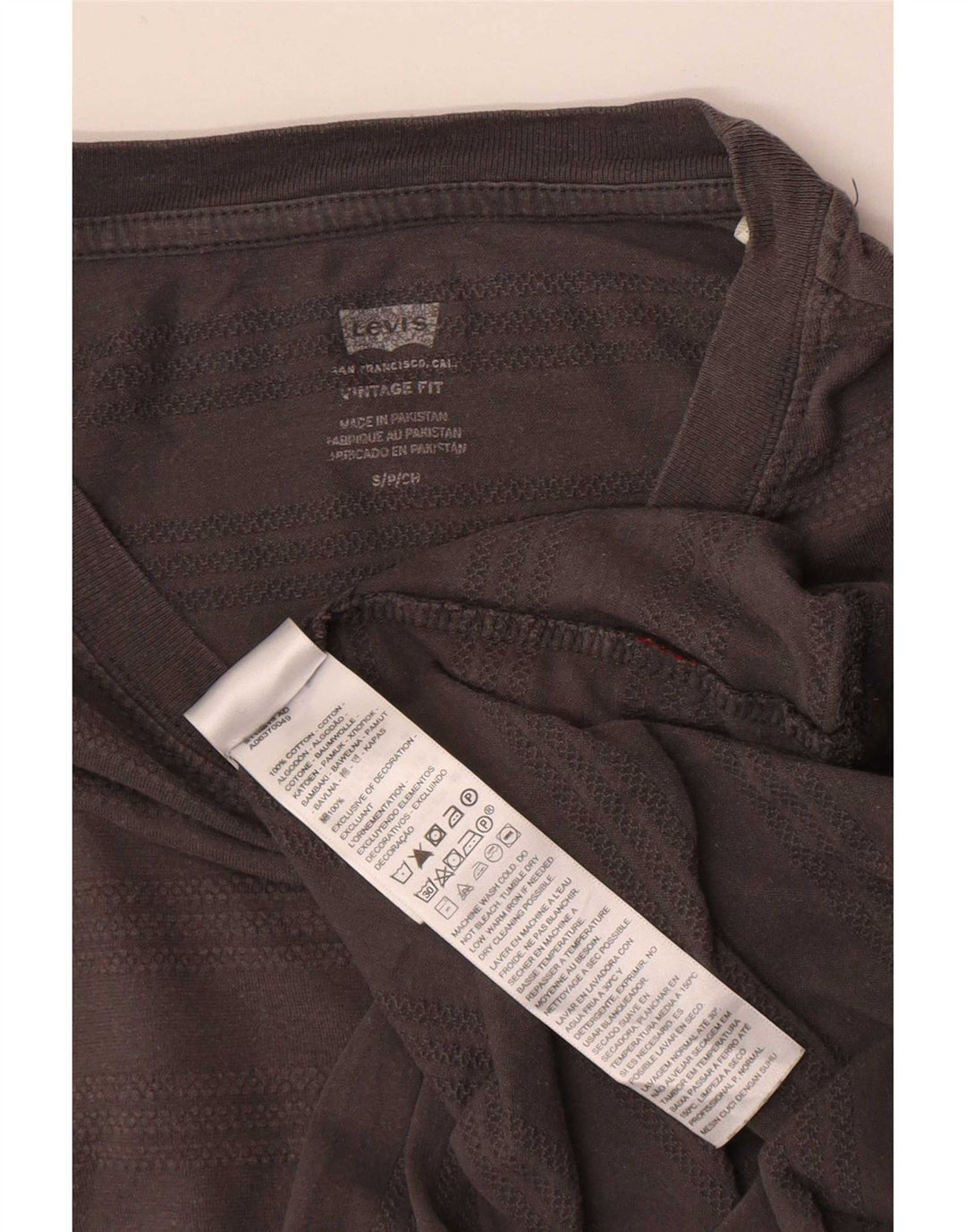 T-shirt Levi's da uomo vintage fit piccola in cotone grigio