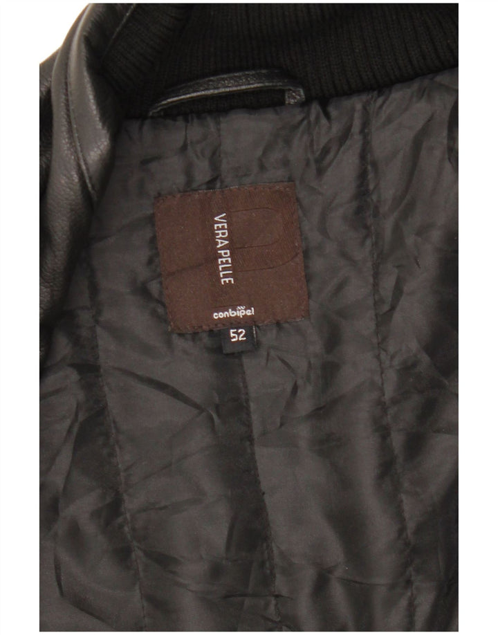 Cappotto In Pelle Uomo Conbipel IT 52 Large Pelle Nera