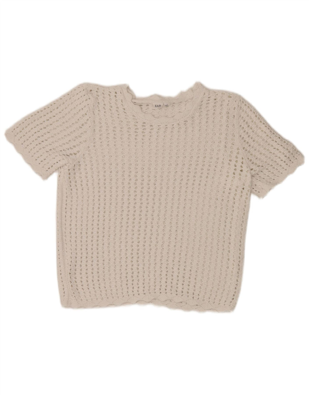 Gap Camicetta all'uncinetto da donna Top UK 14 Bianco medio