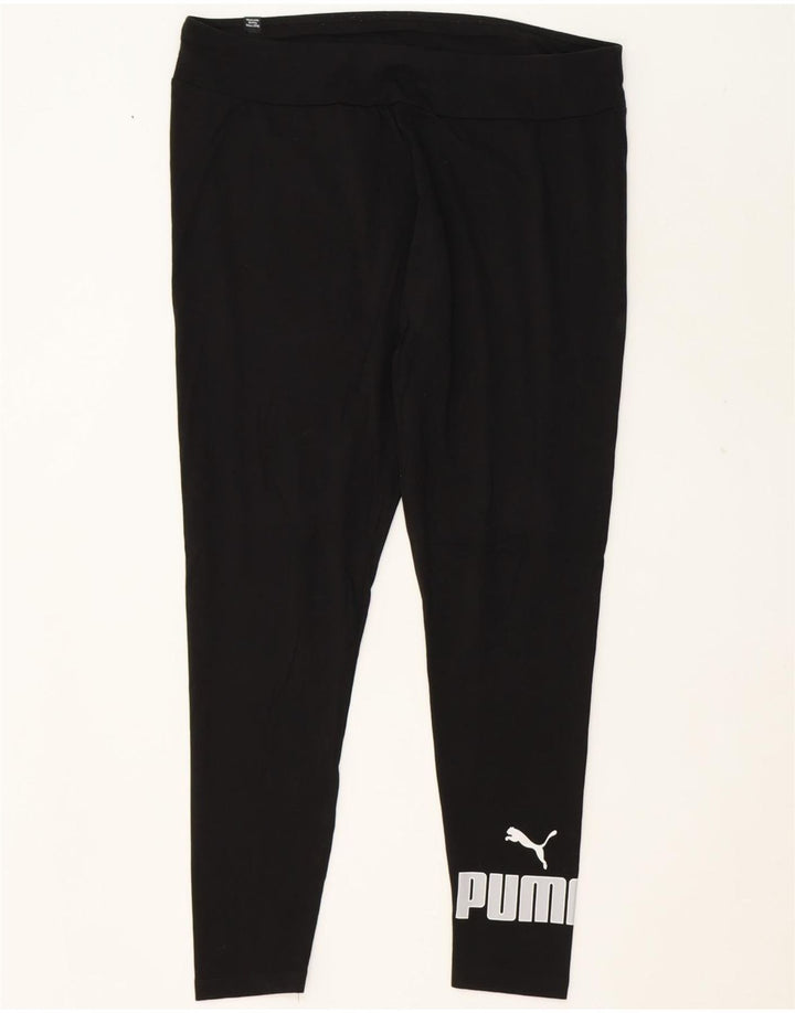PUMA Womens Graphic Leggings UK 18 XL  Black Vintage Puma and Second-Hand Puma from Messina Hembry 