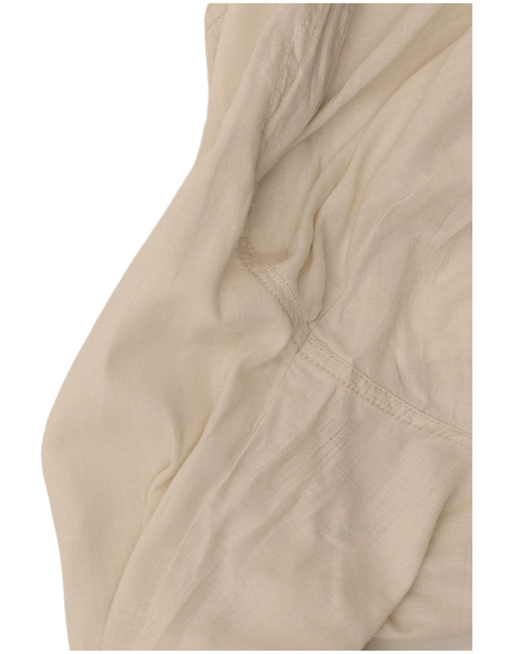 Pantaloni capri da donna vestibilità ampia Sergio Tacchini piccoli W30 L22 Beige