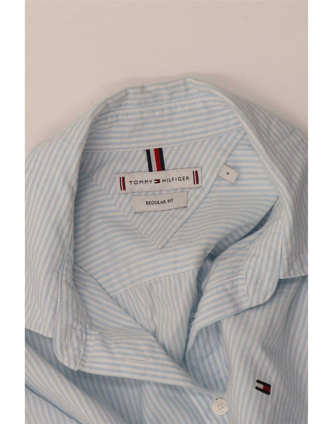 Camicia da donna vestibilità regolare Tommy Hilfiger US 4 piccolo gessato blu