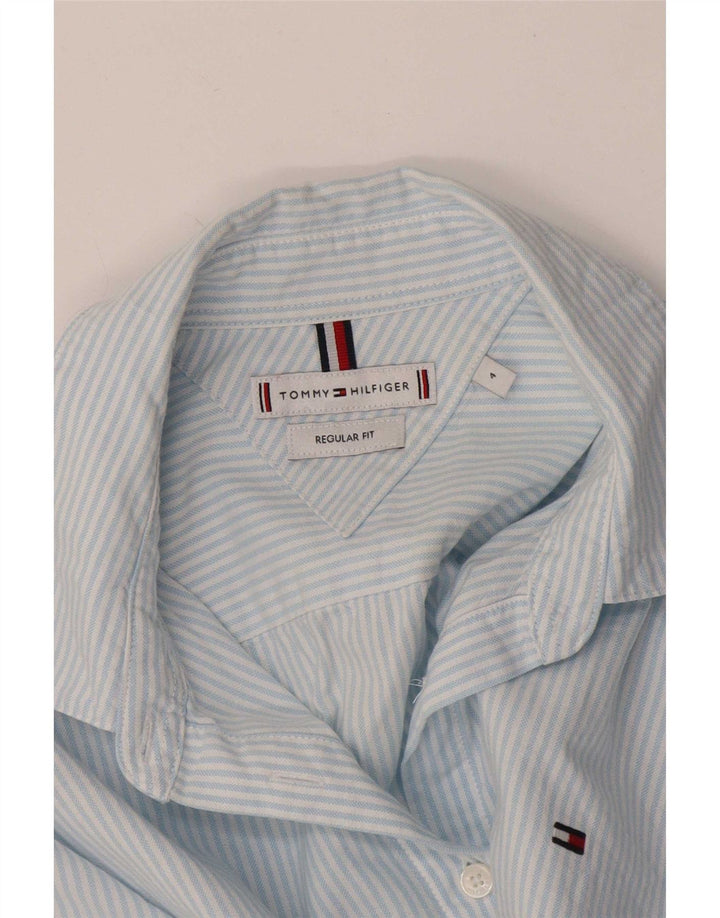 Camicia da donna vestibilità regolare Tommy Hilfiger US 4 piccolo gessato blu