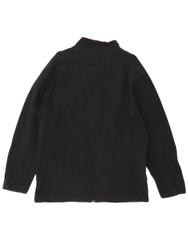 Giacca da ginnastica da uomo Weird Fish di grandi dimensioni in cotone blu navy