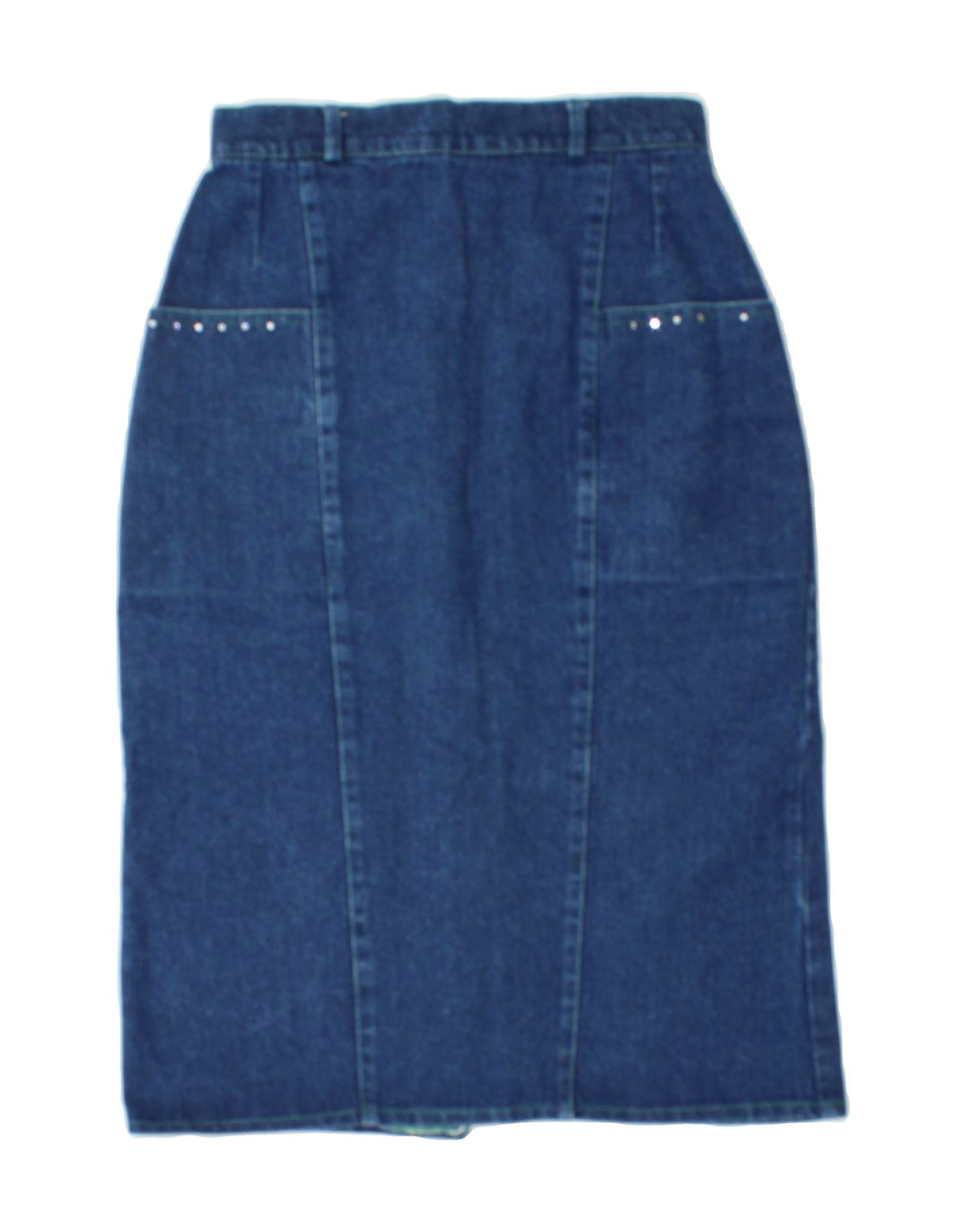 VINTAGE Womens Denim Skirt W26 Small Blue Vintage Vintage and Second-Hand Vintage from Messina Hembry 