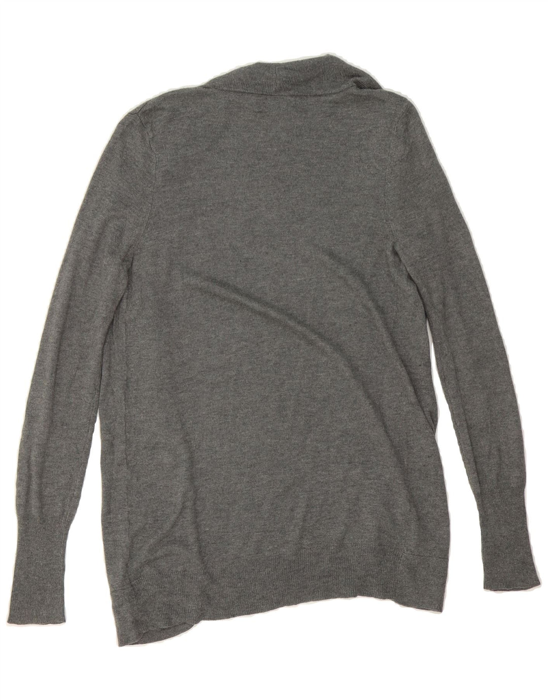 MOSSIMO Womens Longline Open Cardigan Sweater UK 12 Medium Grey Nylon Vintage Mossimo and Second-Hand Mossimo from Messina Hembry 