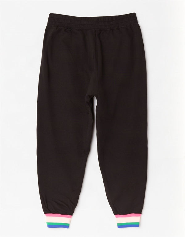 Pantaloni da tuta da donna Nike Joggers UK 14 Large Nero Colourblock Cotone