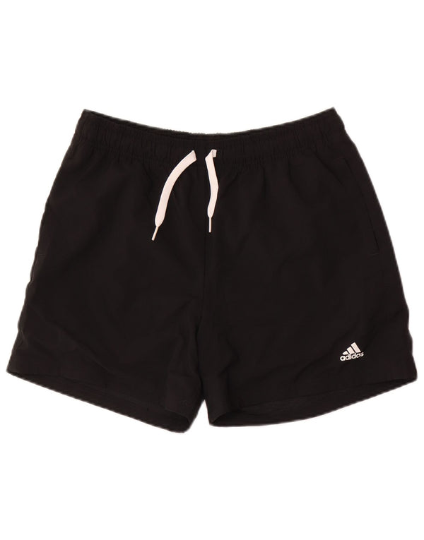 Pantaloncini sportivi Adidas Aeroready da ragazzo 15-16 anni in poliestere nero