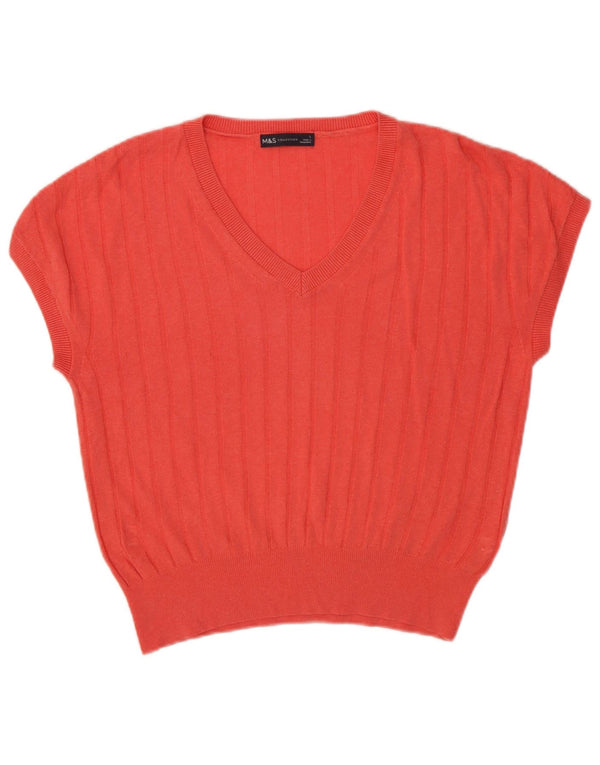 Canotta da donna Marks & Spencer UK 16 Large Rosa Viscosa