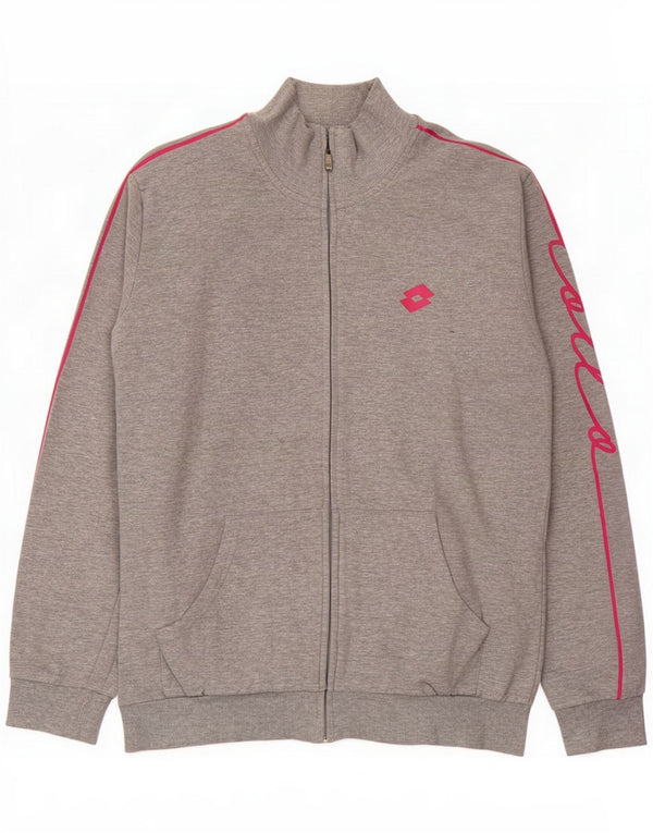 Lotto Giacca sportiva da donna con grafica UK 16 Large Grigio screziato in cotone