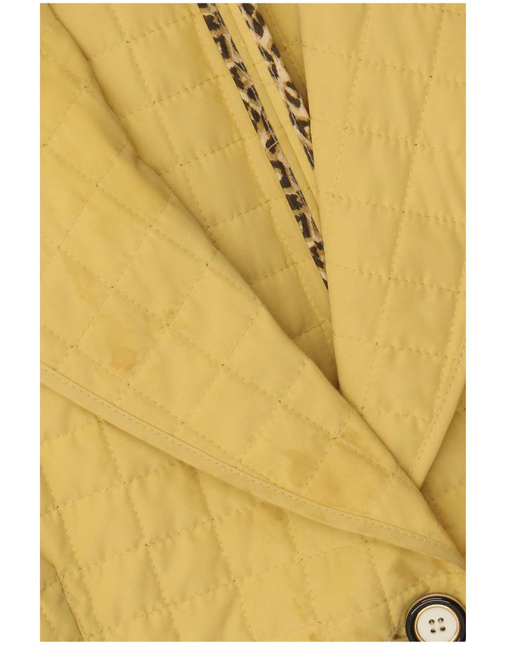 Giacca blazer trapuntata a 3 bottoni da donna Perte by Krizia taglia 23 media gialla