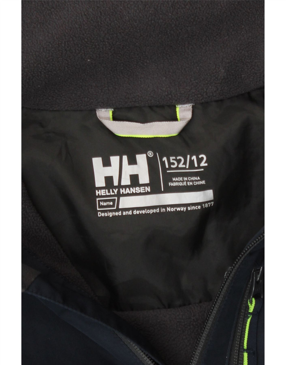 Giacca a vento con cappuccio grafica da ragazzo Helly Hansen 11-12 anni blu navy