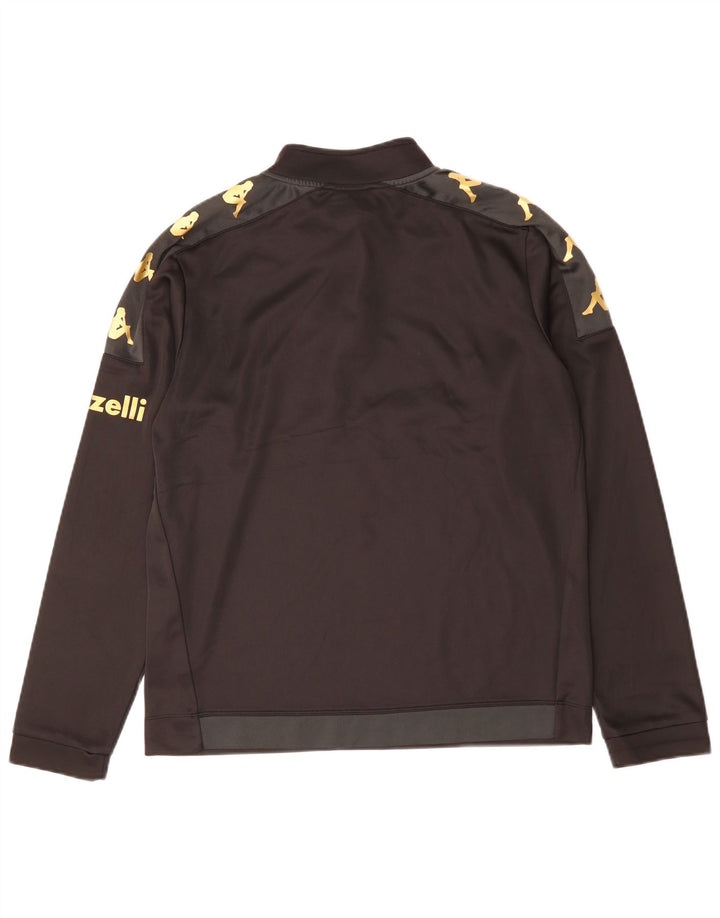 Tuta da ginnastica Kappa Spezia Calcio da uomo con grafica, taglia grande, nera