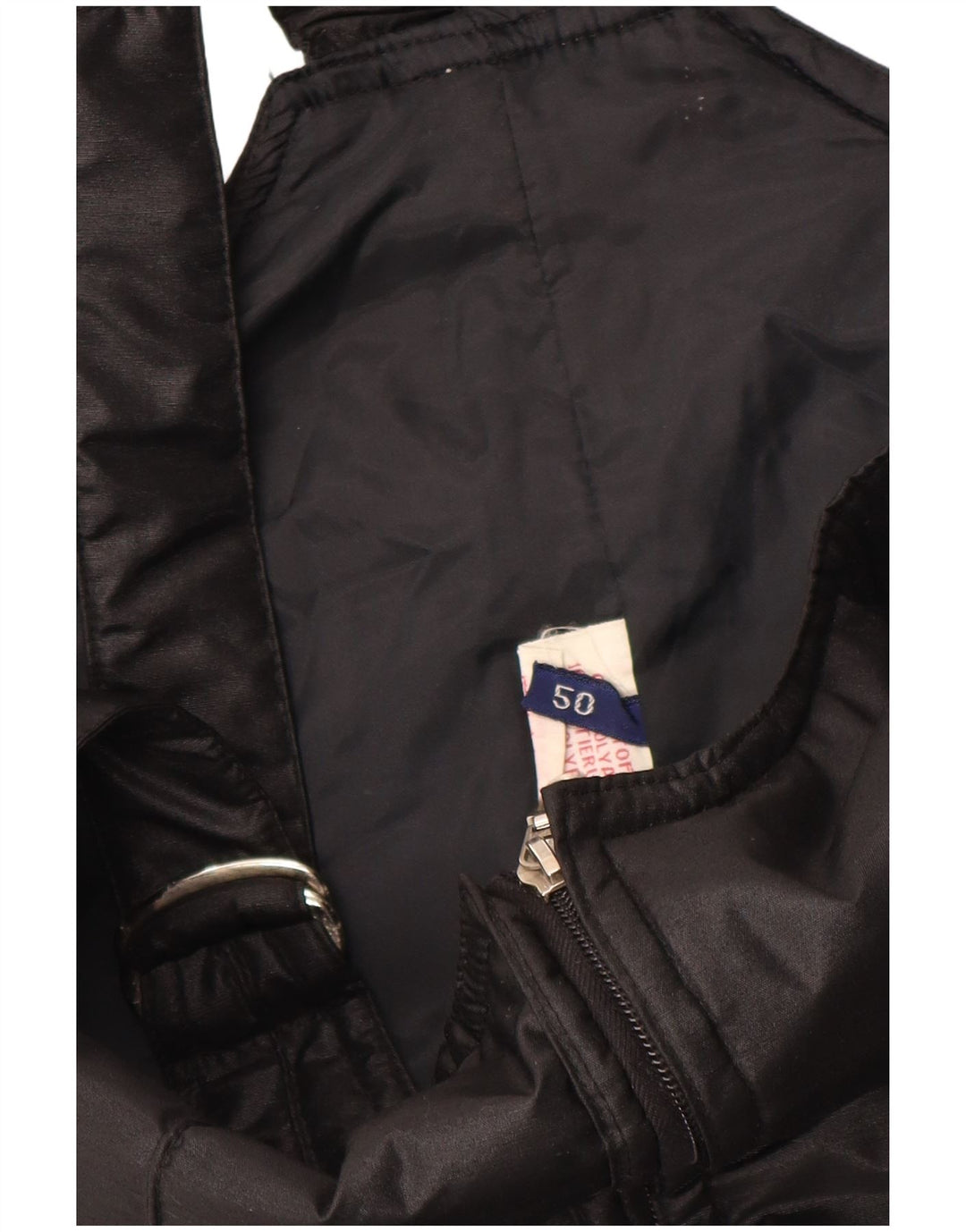 VINTAGE Womens Ski Jumpsuit IT 50 XL Black Polyamide Winter