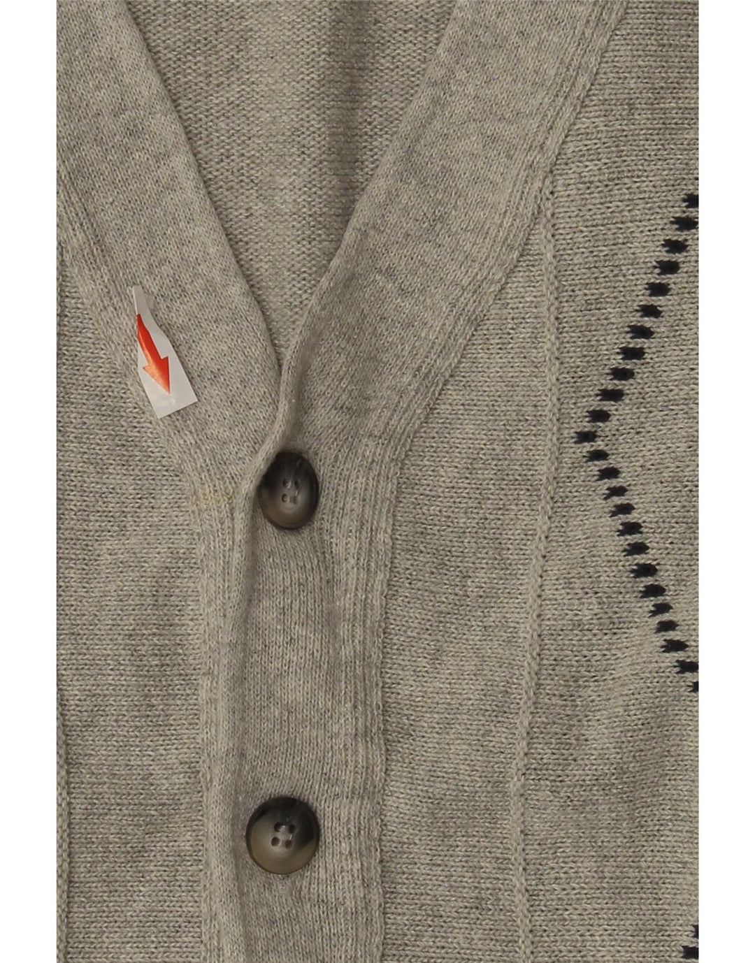 Maglione cardigan da uomo Roger Kent IT 52 Large Grey Argyle/Diamond