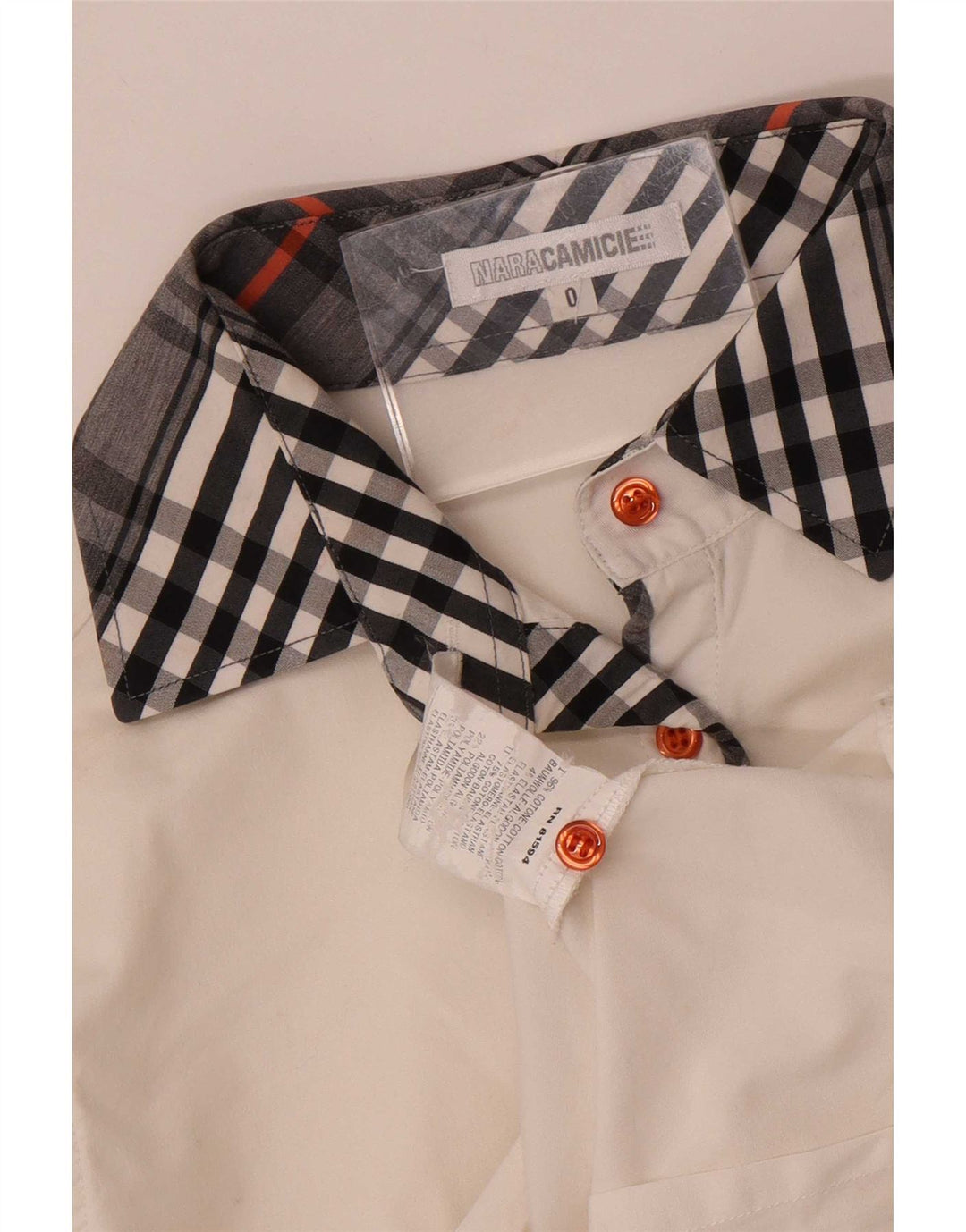 Camicia da donna Naracamicie US 0 XS in cotone a quadri bianchi