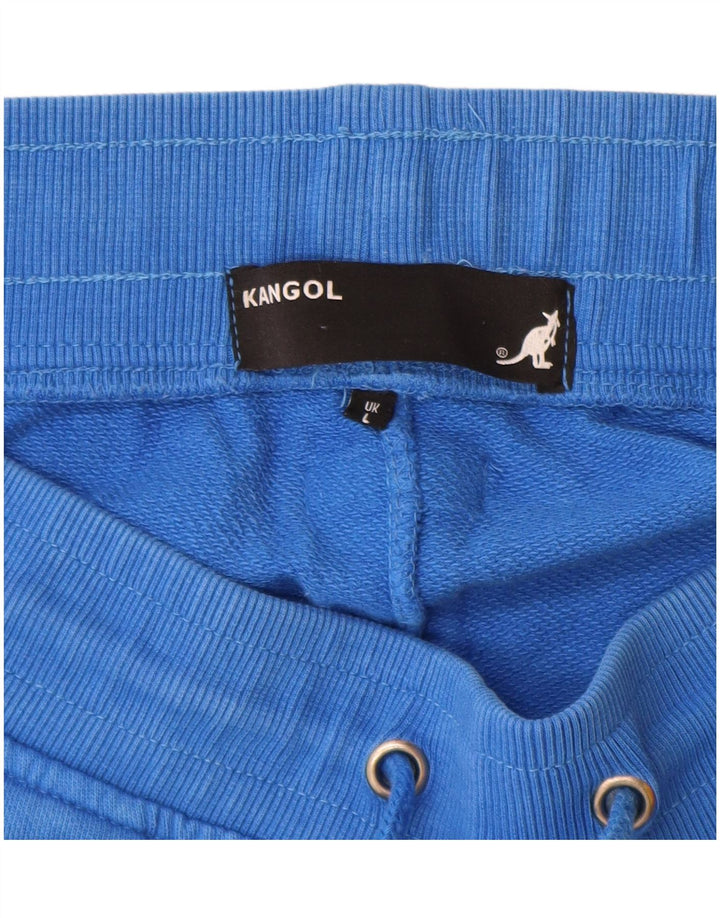 Pantaloncini sportivi grafici da uomo Kangol grandi in cotone blu