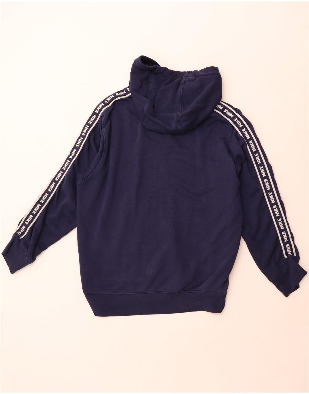 Felpa con cappuccio grafica da uomo Nike Large in cotone blu navy