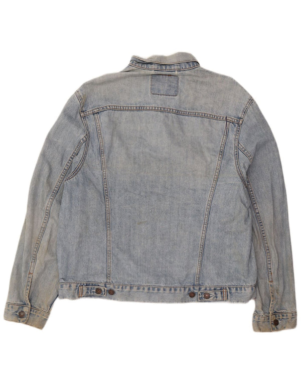Giacca di jeans da uomo Levi's UK 40 grande cotone blu