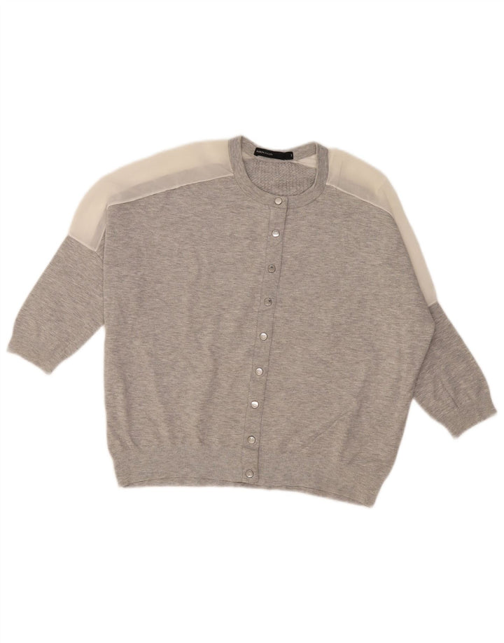 Maglione cardigan vestibilità ampia da donna Karen Millen taglia 3 grigio medio