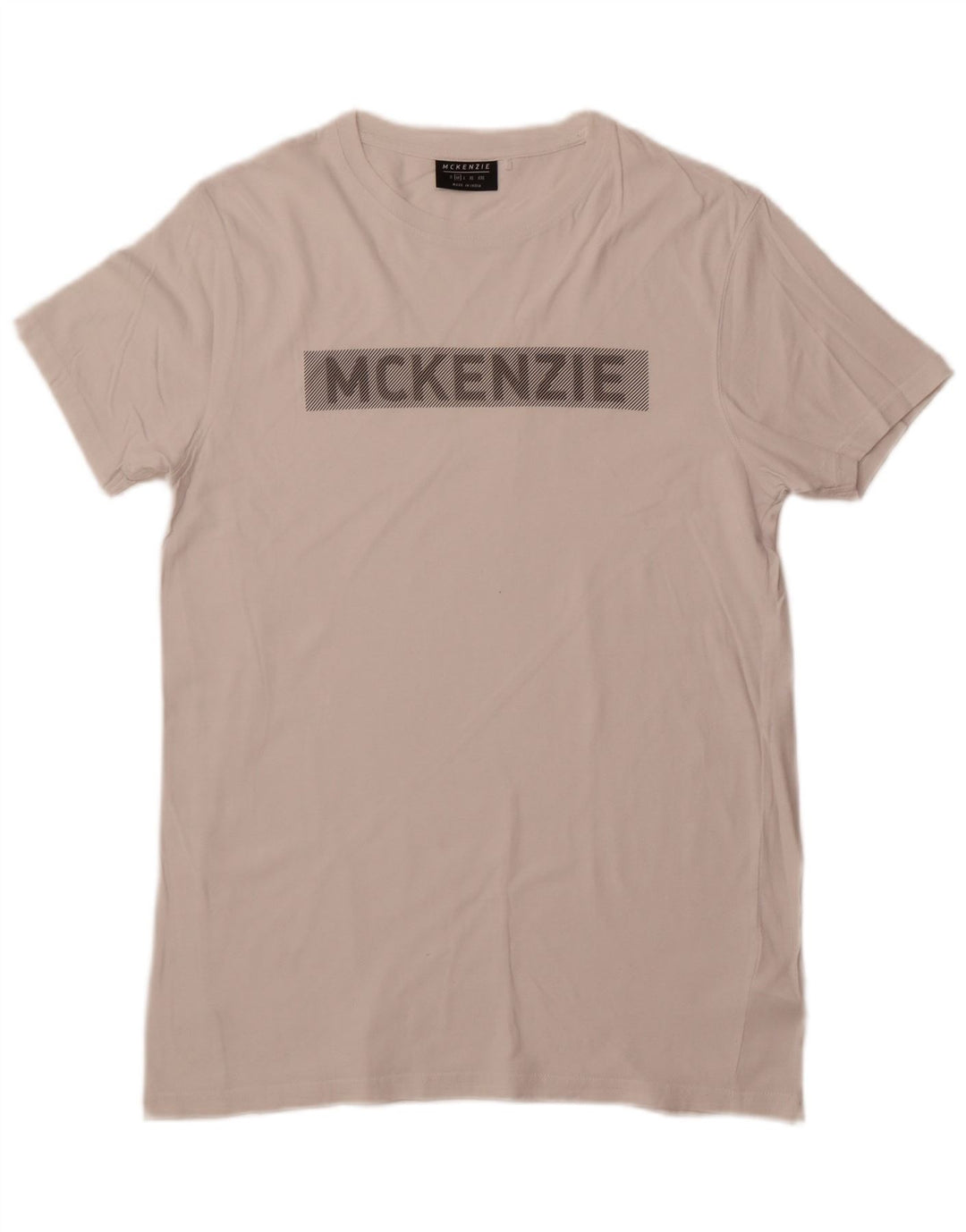 T-shirt grafica da uomo MCKENZIE Top in cotone bianco medio