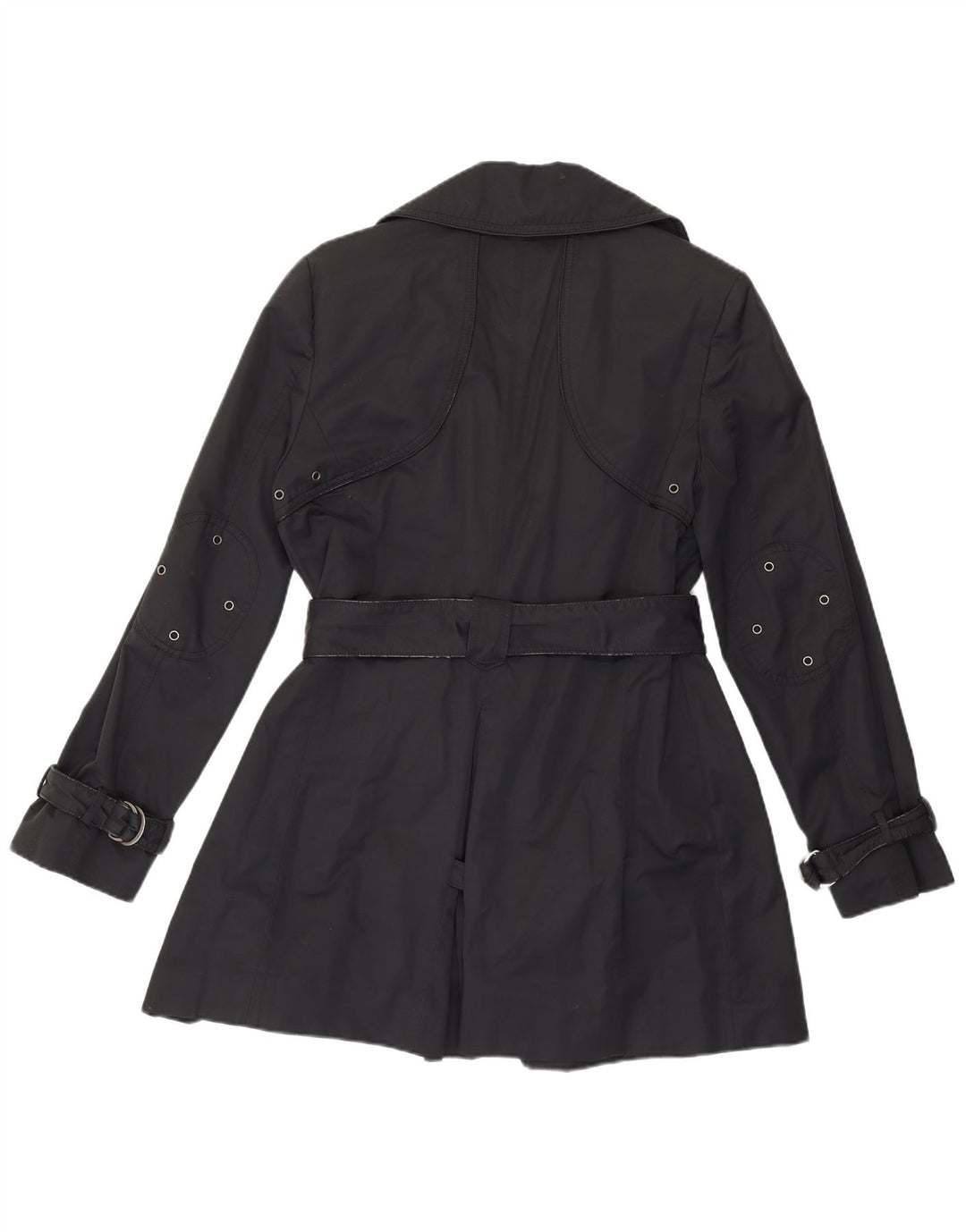 Trench da donna Calvin Klein UK 10 piccolo classico in cotone nero
