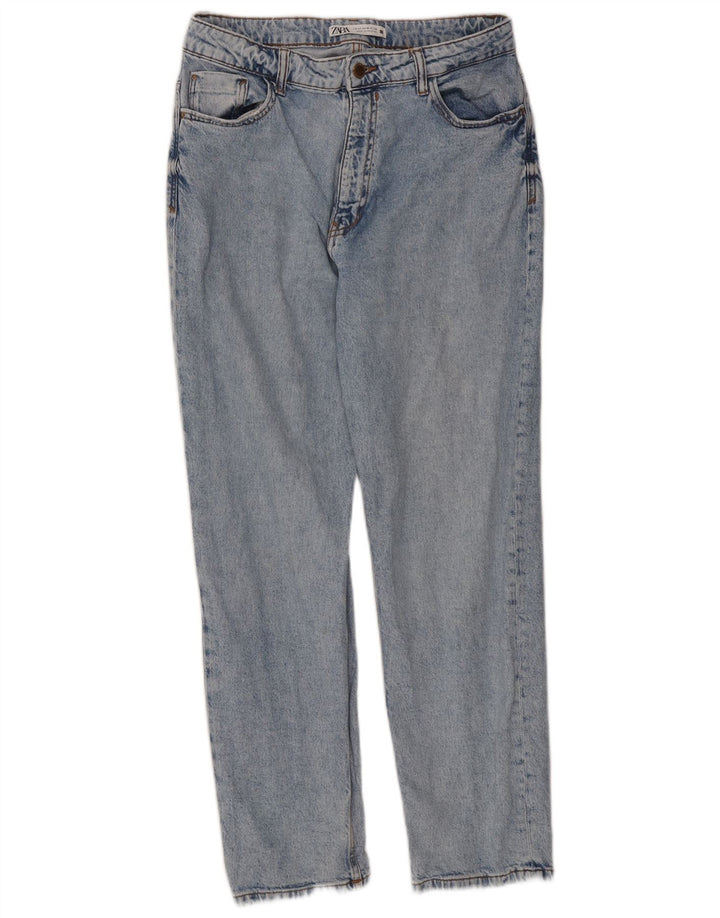 Jeans dritti da donna Zara EU 42 Large W32 L27 Blu