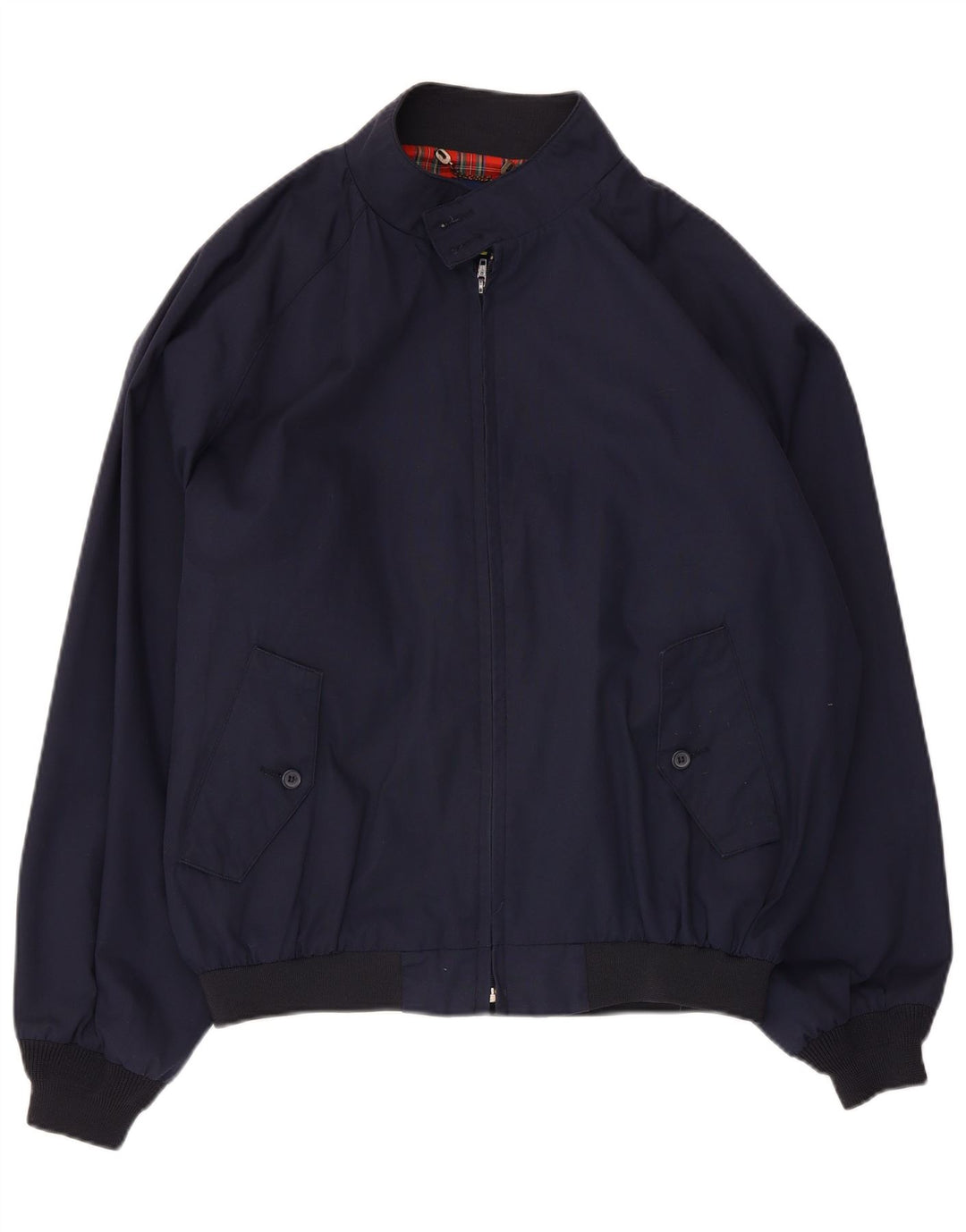 Giubbotto bomber da uomo vintage UK 42 XL poliestere blu navy