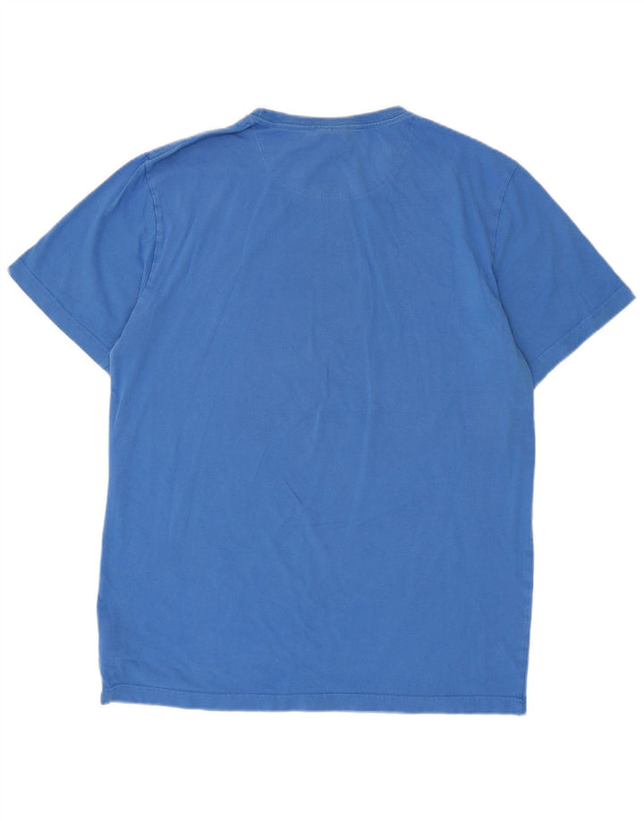 T-shirt grafica da uomo Canterbury Top grande in cotone blu