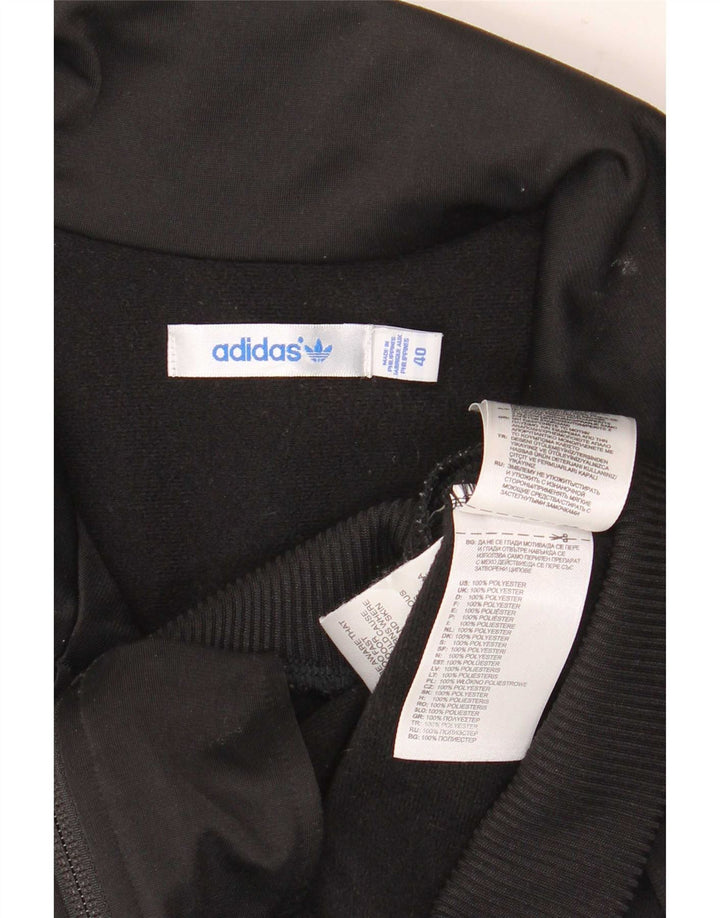 Giacca da ginnastica grafica da donna Adidas EU 40 medio nero poliestere