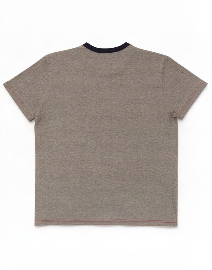 T-shirt da uomo Fila Top Large in cotone chiazzato grigio