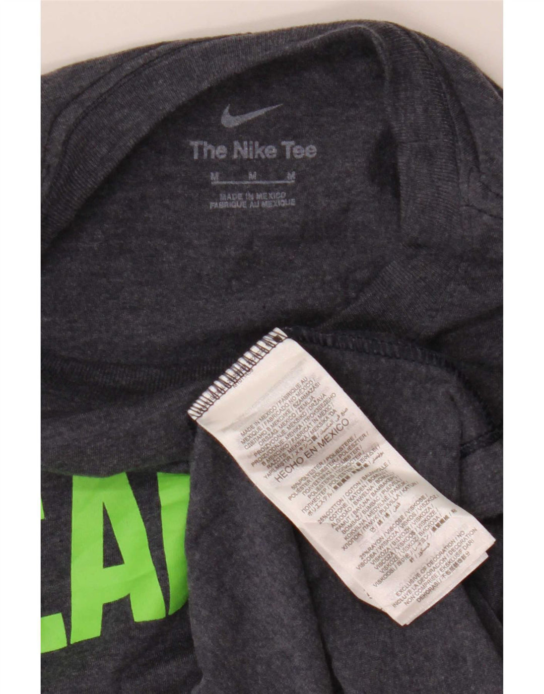 T-shirt grafica Nike Seattle Seahawks da uomo in poliestere grigio medio
