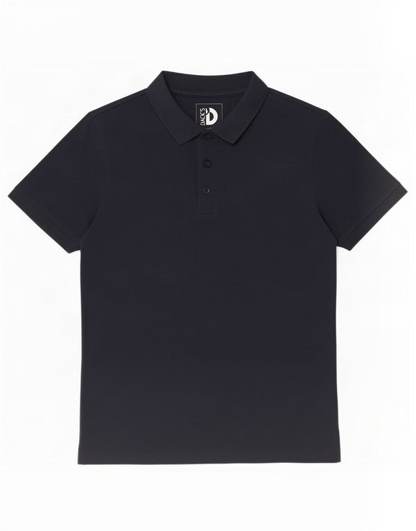 Polo da uomo Dack's Large in cotone blu navy