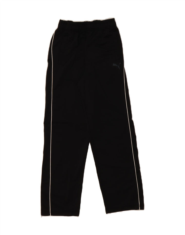 PUMA Boys Tracksuit Trousers 10-11 Years Medium Black Polyester Vintage Puma and Second-Hand Puma from Messina Hembry 
