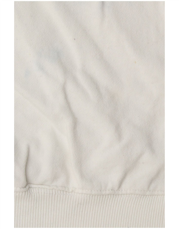 Tommy Hilfiger Felpa grafica da uomo Maglione piccolo cotone bianco