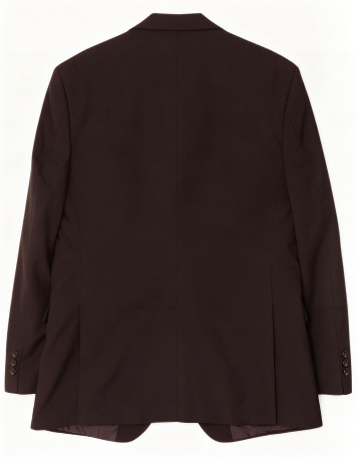 Giacca blazer a 2 bottoni da uomo Marks & Spencer UK 40 poliestere nero medio