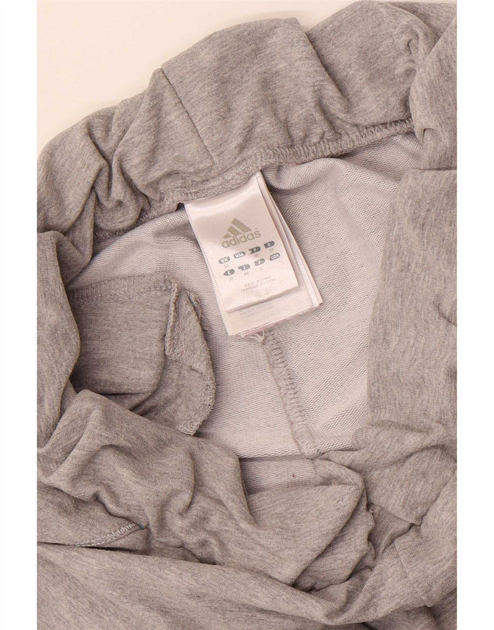 Pantaloni della tuta da donna Adidas UK 12 cotone grigio medio