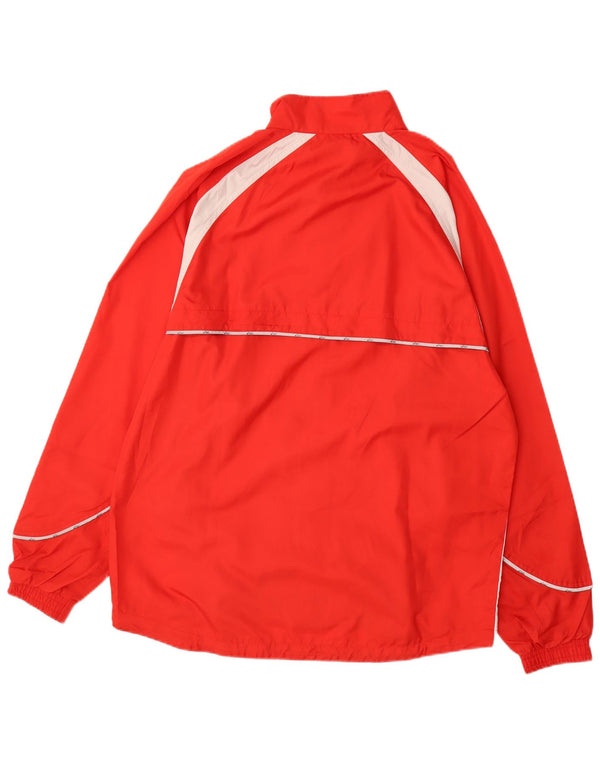 Giacca antipioggia ASICS da uomo UK 42 XL Poliestere color block rosso