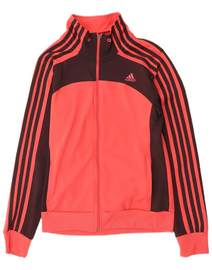 Giacca superiore della tuta da donna ADIDAS Clima 365 UK 20 2XL Rosa Colourblock