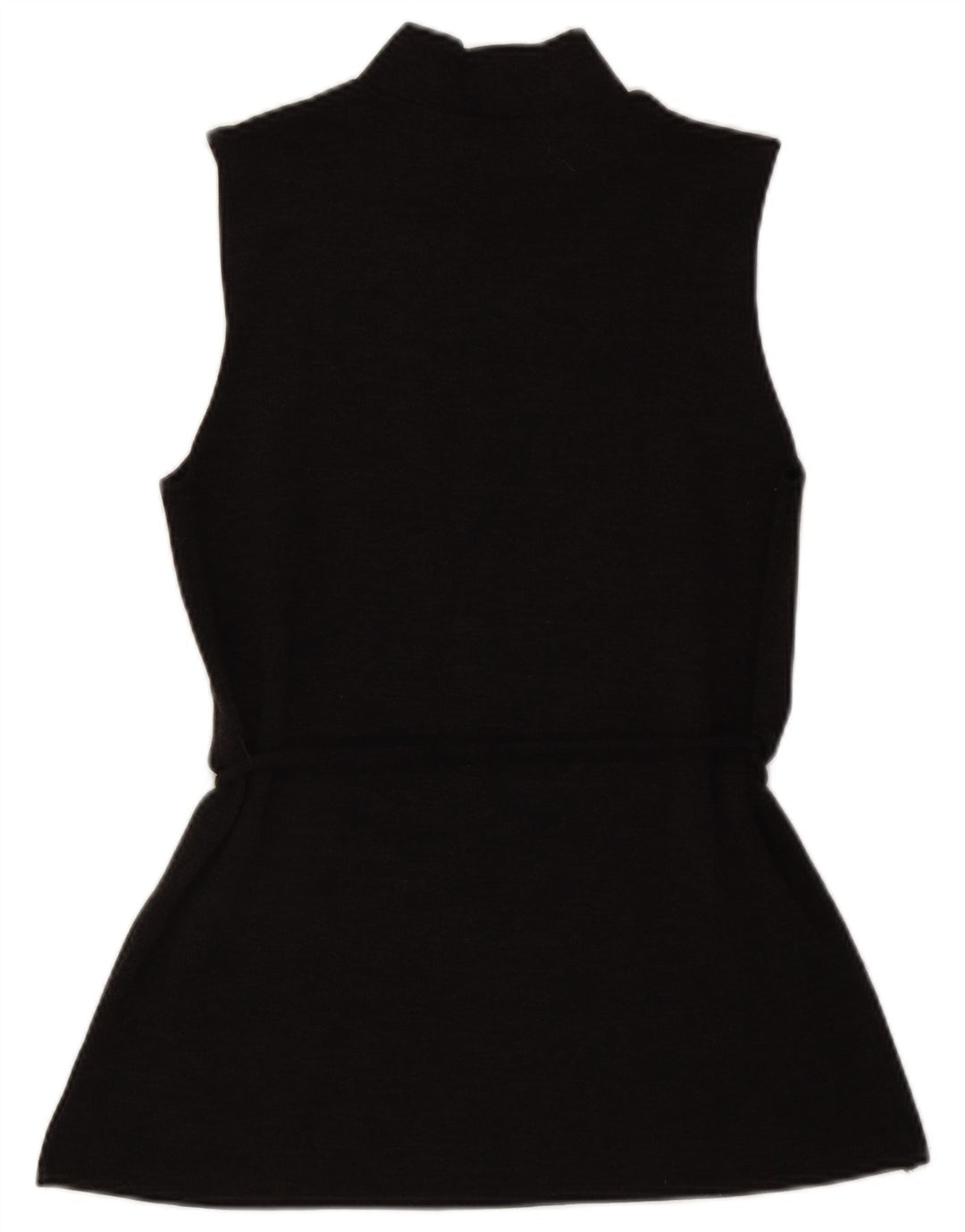 Abito basic senza maniche da donna Zara UK 12 Poliestere marrone medio