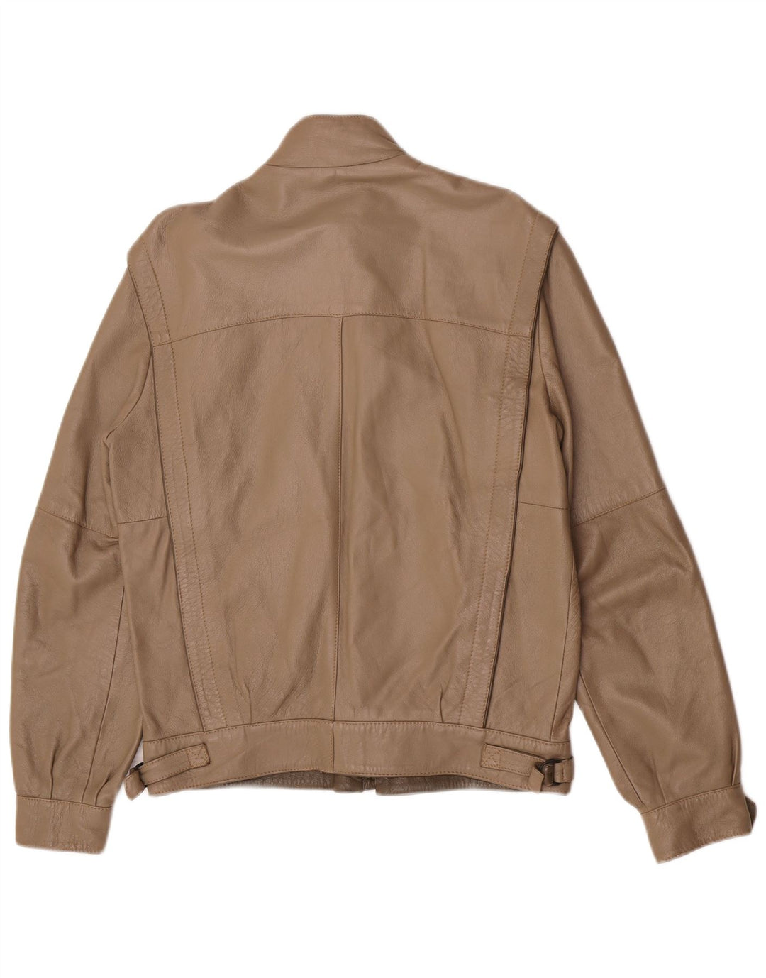 Giacca in pelle vintage da uomo IT 48 in pelle marrone medio