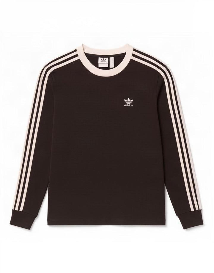 Top Adidas da donna a manica lunga UK 12 medio nero cotone