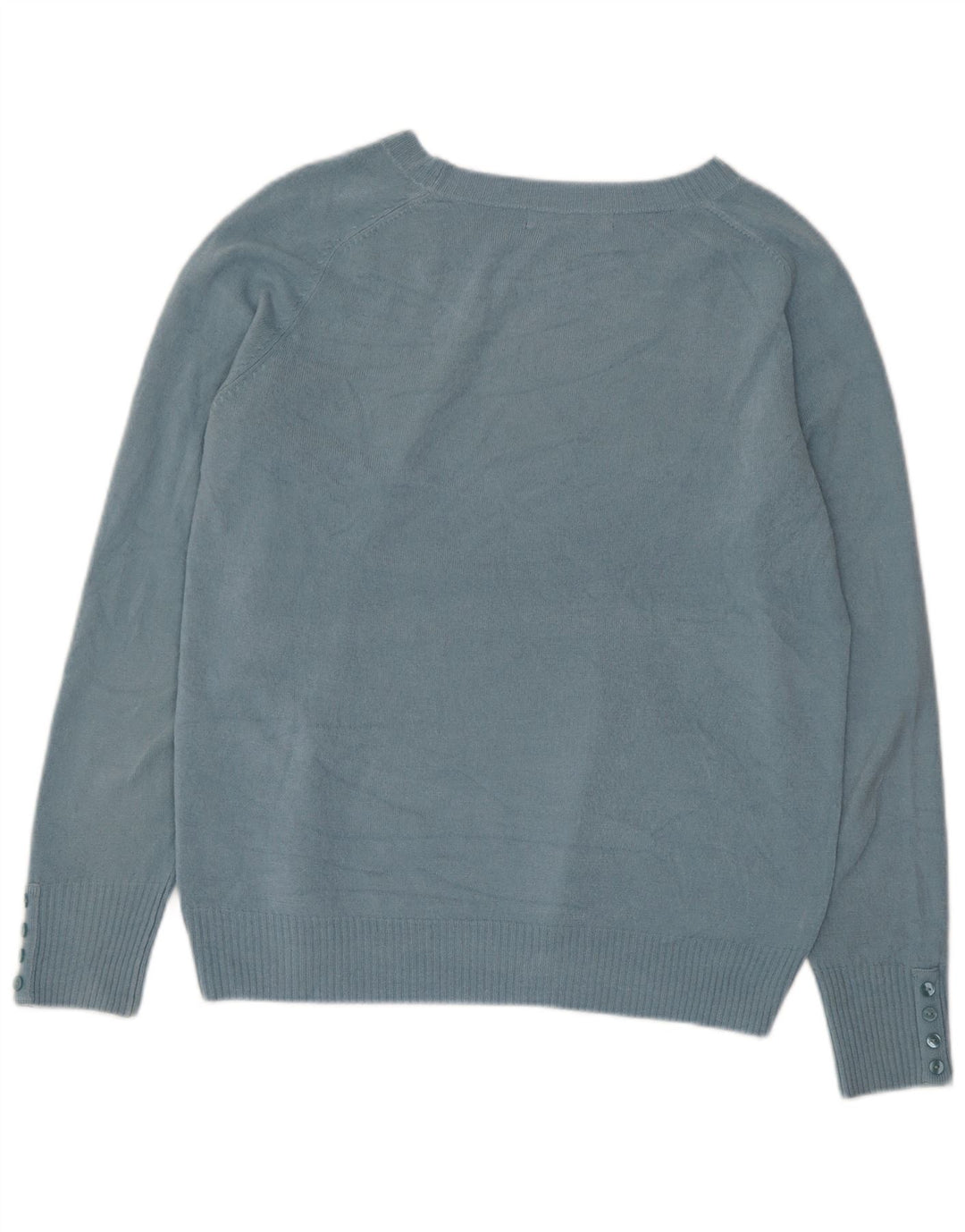 Maglione maglione con scollo a barca da donna Marks & Spencer UK 14 Acrilico blu medio
