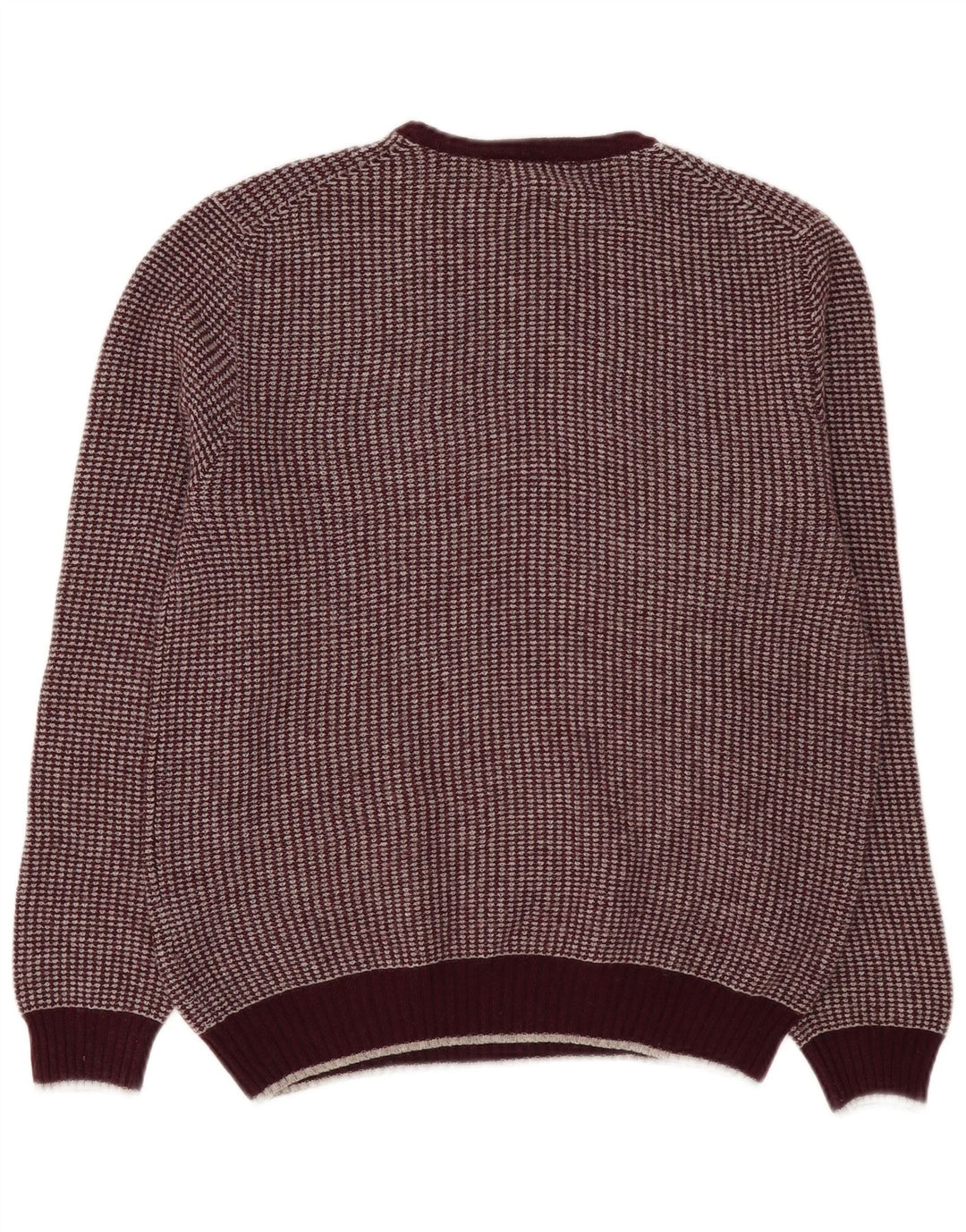 Maglione maglione girocollo da uomo Marks & Spencer in lana bordeaux media